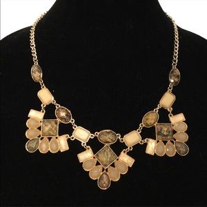 Natural Tone Statement Necklace